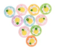 YARNOW 10 Pezzi Giocattoli per torta macaron giocare compleanno fare finta giocattolo per torta finta oggetti di scena realistici per mini cibo finto dolce finto