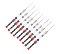 YARNOW 10 Pezzi Iniettore D’inchiostro Ago Metallico Rosso | Plastica e Acciaio Inossidabile, Giunto Smontabile Molla, per Convertitori Standard Europei