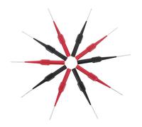YARNOW 10 Pezzi Kit 10 Punte Tester Multimetro in Ottone Nichelato Nero Aghi di Precisione per Professionisti e Uso Industriale