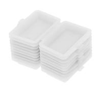 YARNOW 10 Pezzi MINI MODELLA PRANZA Bambola il mini verso lo rende un mini cibo Mini giocattoli alimentari mobili per casa delle bambole in miniatura plastica bianca