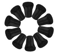 YARNOW 10 pezzi Punte in Gomma per Bastoni Trekking Resistenti e Antiscivolo Accessori Sostitutivi per Bastoncini da Camminata e Escursionismo Protezione Usura per Outdoor Montagna