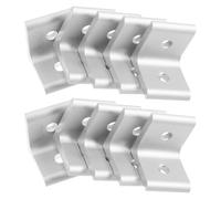 YARNOW 10 Pezzi Staffa Alta Durezza in Lega di Alluminio Interna Angolare Foro Doppio e Facile Installazione per Profilo Estruso 4040 Serie per Progetti di Robotica e Stampanti 3d