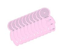 YARNOW 10 Pezzi Strumento per Quilling a Bambola, Leggero Ergonomico Rosa | Plastica Portatile, Bordi Curvi, per Lavoro Manuale, Festa Nuziale, Professionisti e Apprendisti