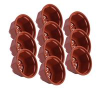 YARNOW 10 Pezzi vaso di fiori uffizi piante da esterno vasi per piante phyto erbe aromatiche ciotola per fioriera piccolo vaso per fioriere ripiano fioriera vasi di fiori plastica