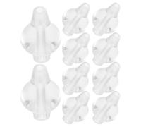 YARNOW 10 punte di ricambio in silicone per irrigatore nasale - Testina trasparente per siringa nasale per neonati - Accessorio pediatrico per lavaggio di neonati e bambini piccoli