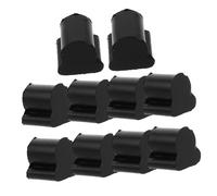 YARNOW 10 tamponi per valvole in gomma nera per trombone francese e trombone, imbottitura da 0,4 cm per assorbimento del rumore, pezzi di ricambio per tuba ed eufonio