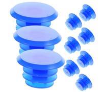 YARNOW 10 Tappi Manubrio Bici PVC Blu Tappi End Plugs Leggeri per Manubrio Compatibili con Mountain Bike e Bici Corsa Facili Installare e Sostituire