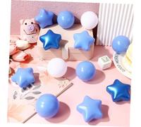 YARNOW 100 Palline per Piscina Palle Forma Plastica Sicura Colori Blu e Bianco per Vasche da e Feste Tema Stimolazione Sensoriale e Divertimento
