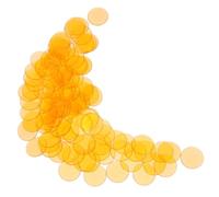 YARNOW 100 Pezzi Chip per Bingo Trasparenti Gettoni per Giochi Gettoni per Bingo Durabilità e Design