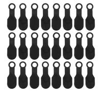 YARNOW 100 Pezzi Coperture Antiscivolo in Silicone per Grucce - Strisce Elastiche Nere per Appendiabiti in Legno e Plastica - Accessori per Organizzazione Armadio e Uso Domestico