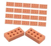 YARNOW 100 Pezzi Modelli di costruzione fatti a mano per giocare minuscolo mattoni edificio piccolo accessori per il paesaggio mattoncini giocattolo Miniature per mestieri Argilla