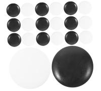 YARNOW 100 pezzi Pedine Go in Resina Durevole Piccole Pietre Lisce per Gioco da Tavolo per Uso Domestico e Scolastico Superficie Levigata senza Sbavature Bianco e Nero Ciascuno