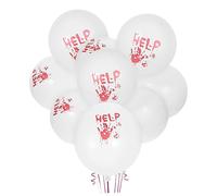 YARNOW 100Pezzi Palloncini Halloween con Design Sanguinoso Decorazioni Inquietanti per Tema e Scene Del Crimine Atmosfera Spaventosa per Halloween e Eventi Festivi