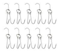 YARNOW 10pcs Robusto Pollame Gancio In Acciaio Inox Pratico Bbq Gancio Per Frittura Di Anatre E Carne Resistente Ad Alta Temperatura E Durevole Facile Da Usare