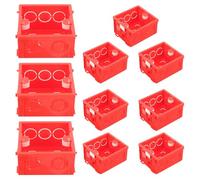 YARNOW 10pezzi Scatole Incasso Parete Tipo in Pvc Antifiamma Spesse Resistenti Impermeabili per Montaggio Prese e Interruttori da Muro