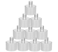 YARNOW 10pezzi Vite Per Supporto Microfono Da Boccola Di Riduzione Filettata in Metallo Femmina Maschio Convertitore Per Supporto Microfono Treppiede Adattatore Filettato