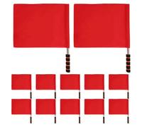 YARNOW 12 bandierine da arbitro - Bandierine da rigore per arbitri di calcio - ufficiale portatile per arbitri di calcio per la delle partite - sportiva per allenatori e giocatori