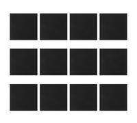 YARNOW 12 Pannelli Acustici Adesivi in Poliestere Nero per Isolamento Acustico e Riduzione Rumore, per Stanze Medio-piccole e Uffici