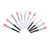 YARNOW 12 Pezzi Applicatori per Rossetto in Silicone Pennelli per Labbra Portatili Resistenti per Uso Professionale e Domestico Colore Casuale