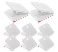 YARNOW 12 Pezzi Clip Autoadesivi in Plastica per Parete, Fissaggio | Ferma Traversina per Cani, Supporto per Tappetini Cane, Casa e Addestramento, Colore Chiaro, Fissaggio Tessuti