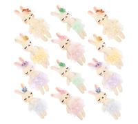 YARNOW 12 Pezzi Coniglio Imbottito in Cotone Bambole Ballerine Animali Imbalsamati Alla Rinfusa Peluche Per Ragazze Ballerina Giocattoli Di Peluche Animale Di Peluche Margherita Filato