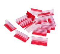 YARNOW 12 Pezzi Porta Etichette Adesive in Pvc Leggero e Resistente, Dimensioni 7,5x4,1x3 Cm, per Scrivanie e Aule Scolastiche per Organizzare Targhette e Cartellini