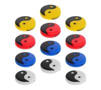 YARNOW 12 Pezzi Smorzatore per Racchetta da Tennis Yin Yang, in Silicone | Riduce Vibrazioni ad Elevata Frequenza, Leggero e Compatto, per Campo e Allenamento Racchette da Tennis