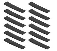 YARNOW 12 Pezzi Spessori in Plastica Nero per Livellamento Fontane da Esterno e Water Feature Base in Pp Supporto Stabile per Piazze e Spazi Pubblici