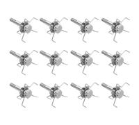 YARNOW 12 Punte di Freccia da Caccia in Acciaio Inox Design Multi-Artiglio, Punte Larghe Tradizionali per Tiro L’Arco e Caccia alla Piccola Selvaggina, Compatibili Aste Filettate,