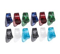 YARNOW 12pezzi Plettri Per Chitarra Da Dito in Celluloide Ultra Sottili e Resistenti Scegli Adatti Per Chitarra e Basso Misura Standard Per Proteggere Le Dita e Migliorare Suono Musicale