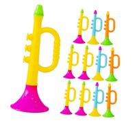 YARNOW 12pezzi Trombetta in Plastica Di Fischietti Colorati Per Eventi Sportivi e Feste Strumenti Portatili Per Tifo