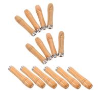YARNOW 14 Pezzi per Forchette Barbecue Legno Maniglia Rimovibile Antiscottatura Ergonomica Accessorio Grill Resistente Al per Forchette per Picnic e Grigliate Outdoor