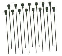 YARNOW 15 Pezzi Bastoncini per Piante in PVC Resistenti Steli Floreali Artificiali Verdi Multiuso per Decorazioni Fai da Te e Bouquet