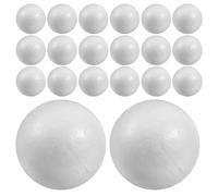 YARNOW 150 Pezzi Sfere di Polistirene Bianche, 4cm, Rotonde | Schiuma Liscia, Superficie Grezza da Dipingere, per Progetti Scolastici, Addobbi Natalizi e Matrimoni