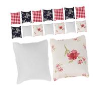 YARNOW 16 mobili per la casa delle bambole mini cuscino per casa delle bambole adorabile di cuscino di da scrivania di stoffa