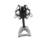 YARNOW 1pezzi Supporto Per Microfono Regolabile Da Tavolo Braccio Scomparsa Per Registrazione Vocale Nero Base Quadrata in Metallo Compatto e Leggero Per Performance Casa o Sul Palco