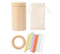 YARNOW 1Set Bilanciamento Montessori Educativo Legno per Sviluppare Abilità Sociali e Dei Problemi Portatile