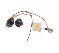 YARNOW 1Set Cablaggio Pre Cablato per Chitarra Elettrica con Potenziometri Ak e Bk Interruttore Vie e Accessori per Sostituzione Pickup