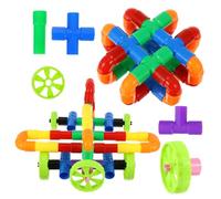YARNOW 1Set Costruzione Educativi Per Impilabile Sviluppo e Creatività e Adesivi Variabili Ottimo Per Regali