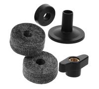 YARNOW 1set Impostato Accessori Per Piatti Accessorio Drumset Supporto Per Piatto Rullante Supporto Per Batteria Attaccamento Del Braccio Di Supporto Per Piatti Black Feltro