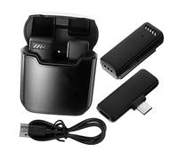 YARNOW 1set Microfono Lavalier Wireless Custodia Microfono Per Smartphone e Laptop Riduzione Del Rumore Per Interviste e Video Brevi