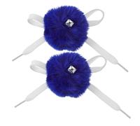 YARNOW 2 Accessori Roller Skate Pom Pom Sintetica con Palline Morbide Decorative per da Ghiaccio Facili da