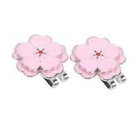 YARNOW 2 Clip Golf Magnetiche Forma Rosa Segnapalla con Clip per Cappello Accessori Versatili per Donne Golfiste Portatile e Adatto Golf