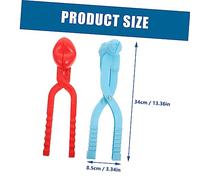 YARNOW 2 Clip per Palle Neve per Giochi All Invernali Design Forma Cuore e Neve Plastica Spessa e Sicura per Anni nel Campo Nevoso Colore Casuale Colore Casuale