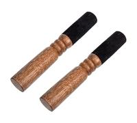 YARNOW 2 Pezzi Bacchetta per Ciotole Sonore in Legno Caffè, Martello Artigianale per Meditazione e Rilassamento Profondo, Accessorio Unico per Sessioni Ciotole Tibetane