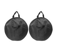 YARNOW 2 pezzi Borsa per batteria muta Borsa per batteria muta in tessuto Oxford da 12 pollici Accessori per strumenti a percussione per lezioni di musica, viaggi e pratica Nero