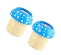 YARNOW 2 Pezzi Caleidoscopio Woody Mushroom roba per ai Funghi Giocattoli di Funghi Kit caleidoscopio per caleidoscopio di Funghi di Legno Blue