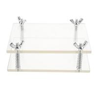 YARNOW 2 Pezzi Correttore per Carte da Collezione Dispositivo Piatto in Acrilico per Riparazione e Appiattimento Carte da Gioco e Sportive Strumento Portatile per Restauro e Protezione