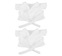 YARNOW 2 Pezzi di Accappatoio per Bambole: Accappatoio da Spa con Lacci - Costume da Babbo Natale per Bambole E Animali di Peluche - Abbigliamento a Tema Festivo