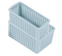 YARNOW 2 Pezzi di cestino BIIN cestino dei giocattoli cestino della ragazza decorazioni casa decorazione casa cose in miniatura mini cestino per la casa pvc Blu